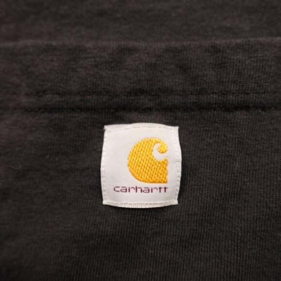 Carhartt Pocket T-Shirt Boys XL Black Loose Fit Workwear Cotton - Picture 3 of 7